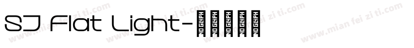 SJ Flat Light字体转换